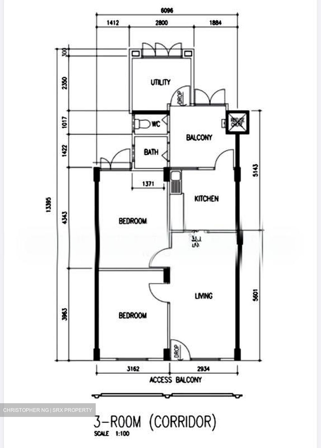 Blk 128 Lorong 1 Toa Payoh (Toa Payoh), HDB 3 Rooms #590801421